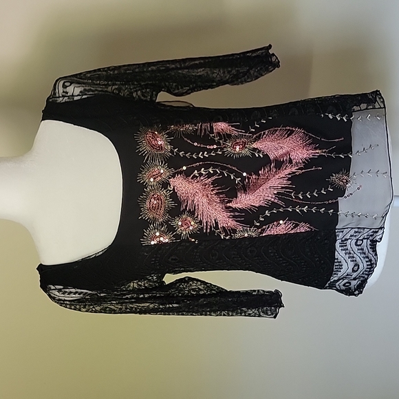 Lee Andersen Pink Boa Top - Picture 3 of 4